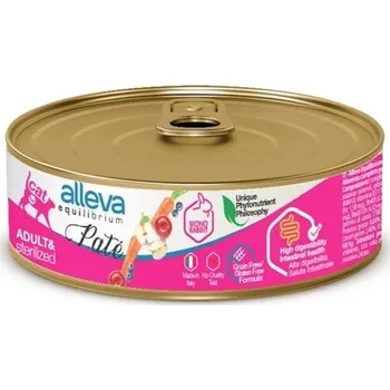 Krmivo pro kočku ALLEVA EQUILIBRIUM Cat konz. Pate Sterilized Rabbit 85g