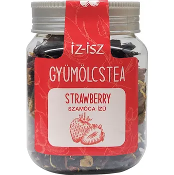 Sušené ovoce iz-isz Ovocná čajová směs s jahodovou příchutí a ibiškem (120g)