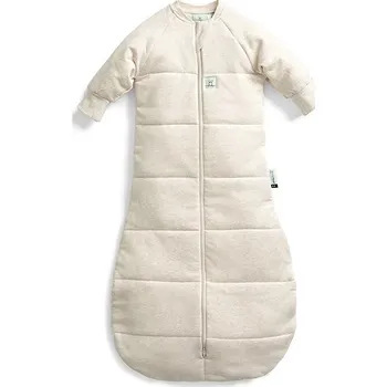 Zavinovačka ERGOPOUCH Pytel na spaní s rukávy organická bavlna Jersey Oatmeal Marle 3-12 m, 6-10 kg, 3,5 tog