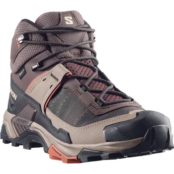 Pánská treková obuv Salomon X Ultra 5 Mid GTX M L49103600 - black coffee/walnut arabian/spice 45 1/3