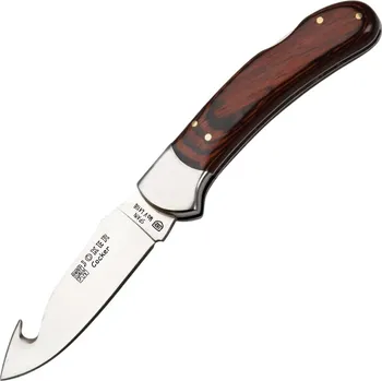 kapesní nůž Joker Cocker – Zavírací stahovací nůž, 8,9 cm, červené dřevo