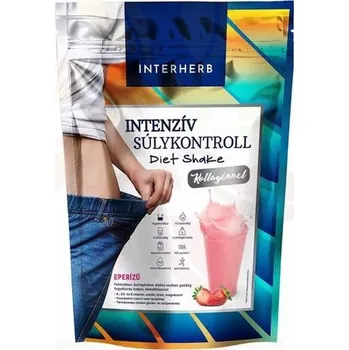 Nápoj pro sportovce Interherb Intenziv Diet Shake proteinový nápoj s kolagenem a sladidlem - jahoda (528g)