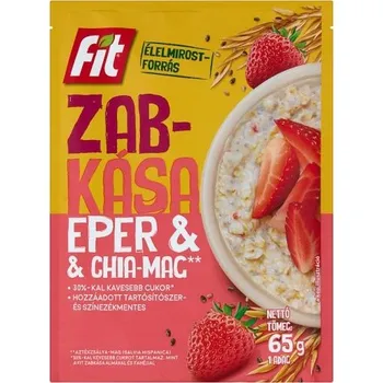 Fit Ovesná kaše jahoda a chia (65g)