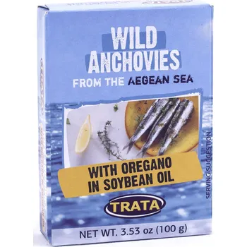 paštika a pomazánka Trata Ančovičky v sójové oleji s Oregánu (100g)