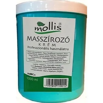 Masážní přípravek Mollis Masážní krém pro profesionální použití (1000ml)