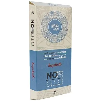 Žvýkačka Health Market White Delight Bílá čokoláda bez mléka oříšková se sladidlem (80g)
