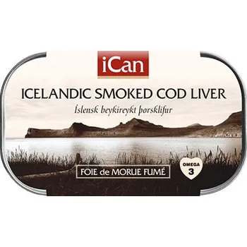 Ican Uzená Tresčí játra ve vlastním oleji (120g)