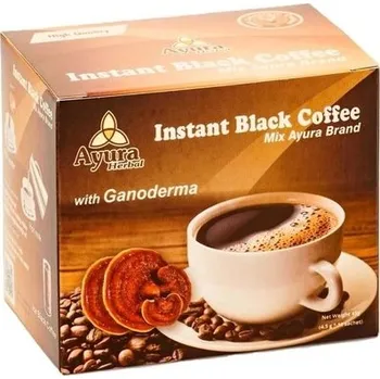 Instantní nápoj Ayura Black Coffee Mix instantní káva s houbou Ganoderma a stevií (10ks)