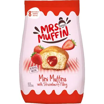 Mrs.Muffin Mini muffiny s jahodovou náplní (200g)