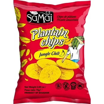 Chips Samai Banánové chipsy plantejny ostré chilli (75g)