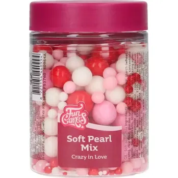 Jedlá dekorace na dort FunCakes, Nizozemsko Cukrové zdobení perly - šíleně zamilováný 80 g - FunCakes | Skvělé pro Váš domácí dort