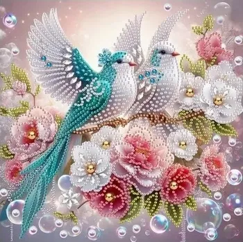 Mozaiková sada Diářová mozaika Ptáci v květinách