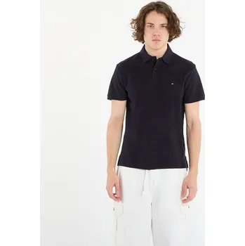Pánské tričko Tričko Tommy Hilfiger Ss Herringbone Reg Polo Desert Sky L