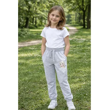 Eplusm Dívčí tepláky FROZEN ELSA šedé Šedá, Velikost: 134 134