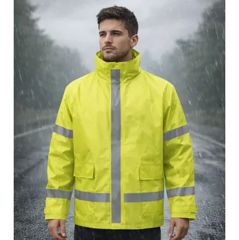 pracovní bunda Madeva GRAVIS HI VIS nepromokavá bunda žlutá