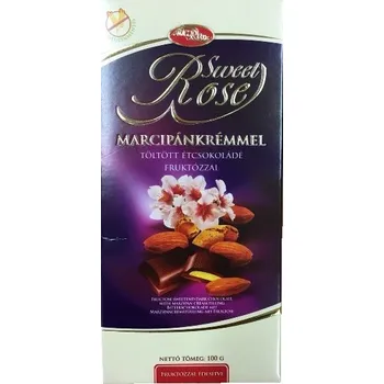 Žvýkačka Microse Hořká čokoláda s fruktózou plněná krémem s marcipánovou příchutí (100g)