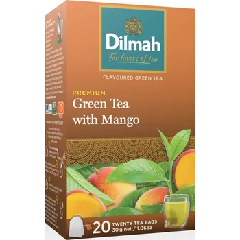 Sušená zelenina Dilmah Zelený čaj s mangem (20ks)
