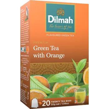 Sušená zelenina Dilmah Zelený čaj s pomerančem (20ks)