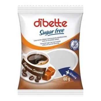 Žvýkačka Diabette Wellness Tvrdé bonbony s kávovou a karamelovou příchutí bez cukru se sladidly (60g)