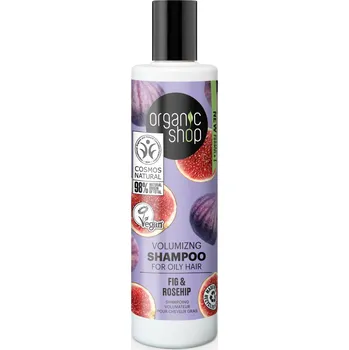 Šampon Organic Shop Šampon pro objem na mastné vlasy Figa a šipky (280ml)