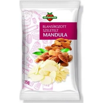 Naturfood Mandle plátky spařené (75g)