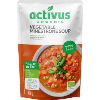 Hotové jídlo Activus Bio Zeleninová minestrone polévka (400g)