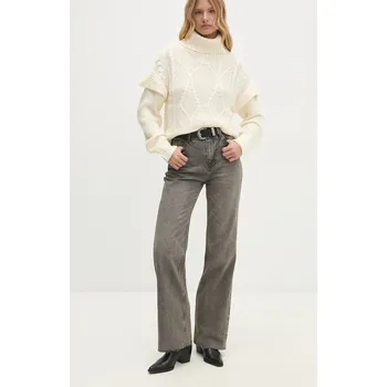 Dámské džíny Džíny Answear.LAB 1384.tos šedá 90X, vel. XL