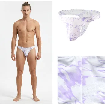 Pánské tanga Bílá tanga anatomická Manview Velikost: L Anatomic; Mikrootvory