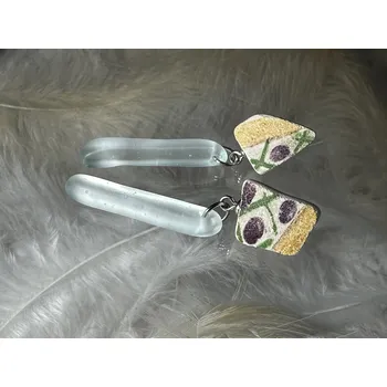 Náušnice Skleněné náušnice Nanovo - Kubikon