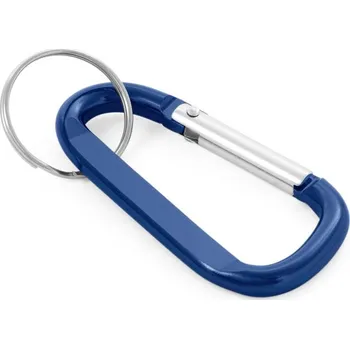 MATTHEW. Hliníková karabina s klíčenkou - Královská modrá