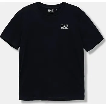 Chlapecké tričko Dětské bavlněné tričko EA7 Emporio Armani 7B000020.AF10378 námořnická modř 59X, vel. 176