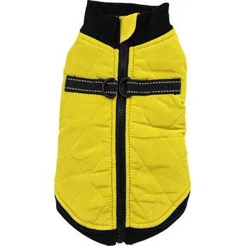 Obleček pro psa Vsepropejska Shield zimní bunda pro psa na ZIP Barva: Žlutá, Délka zad (cm): 27, Obvod hrudníku: 30 - 34 cm
