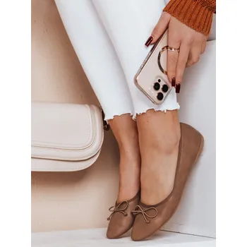 Dámské baleríny Dámské baleríny ASTELLA khaki DStreet bílá | hnědá | kaki | krémová | vícebarevná 3250378