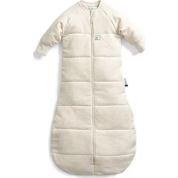 Zavinovačka ERGOPOUCH Pytel na spaní s rukávy organická bavlna Jersey Oatmeal Marle 8-24 m, 8-14 kg, 3,5 tog