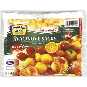 Mikrotenové svačinové sáčky 16x24cm. balení 50ks