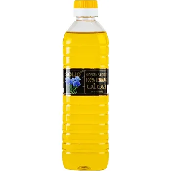 Přepuštěné máslo Solio Lněný olej lisovaný za studena (500ml)