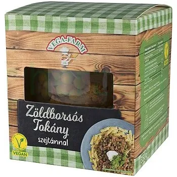 Hotové jídlo Vega Farm Veganský Tokáň se zeleným hráškem a seitanem (350g)