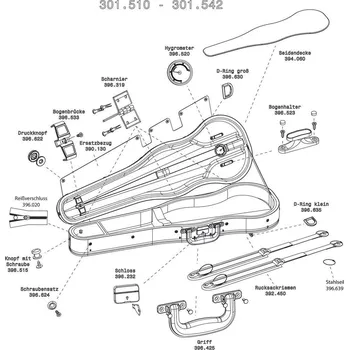 Smyčcový nástroj GEWA ZámekUzamykatelný zámek 824