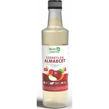 Ocet Multi 4U Jablečný ocet nefiltrovaný, nepasterizovaný (500ml)