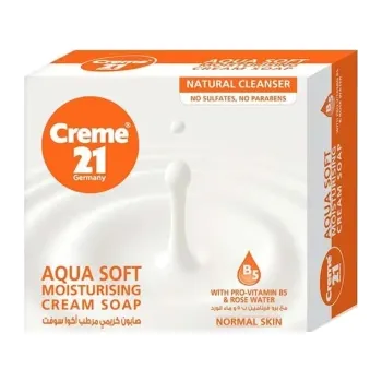 Mýdlo Creme21 Aqua Soft Hydratační krémové mýdlo pro normální pokožku (125g)