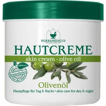 Lék na kožní problémy, vlasy a nehty Herbamedicus Olivový hydratační pleťový krém (250ml)