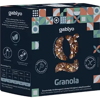 Sladidlo Gabiyo Bezlepková granola čokoládovo-oříšková bez přidaného cukru se sladidlem (275g)
