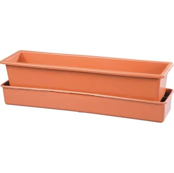 Truhlík Nohel Garden Truhlík LEBIŠ samozavlažovací s knoty plastový 60cm