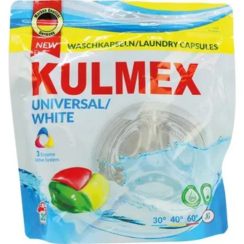 Kapsle na praní Clean Kulmex White Caps Prací kapsle se svěží vůní 20 Pracích cyklů