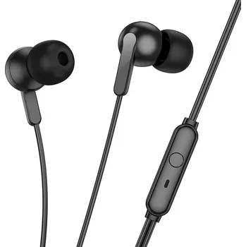 Sluchátka Drátová sluchátka HOCO Jack 3,5 mm s mikrofonem M124 bílá