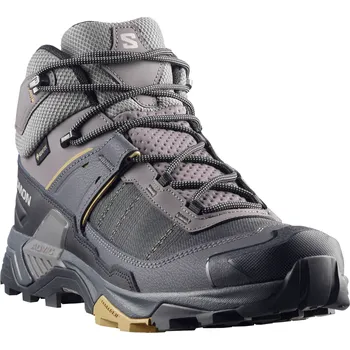 Pánská treková obuv Salomon X Ultra 5 Mid GTX M L49103700 - dark gull/gray asphalt/willow 44 2/3