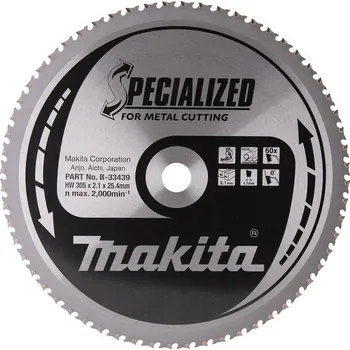 Pilový kotouč Makita Specialized B-33439 305 x 25,4 x 2,1 mm 60 zubů