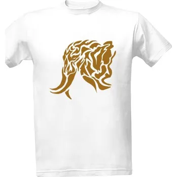 Pánské tričko Tričko s potiskem Slon tribal oranžová pánské