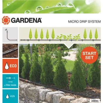 Zavlažovací systém Gardena 13010-20 startovací sada pro rostliny v řádcích S - Nadzemní kapací hadice