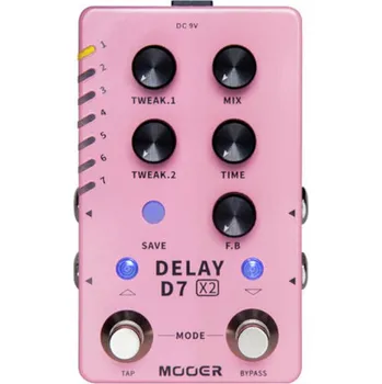 Kytarový efekt MOOER D7 X2 Delay Kytarový efekt (Jako nové)